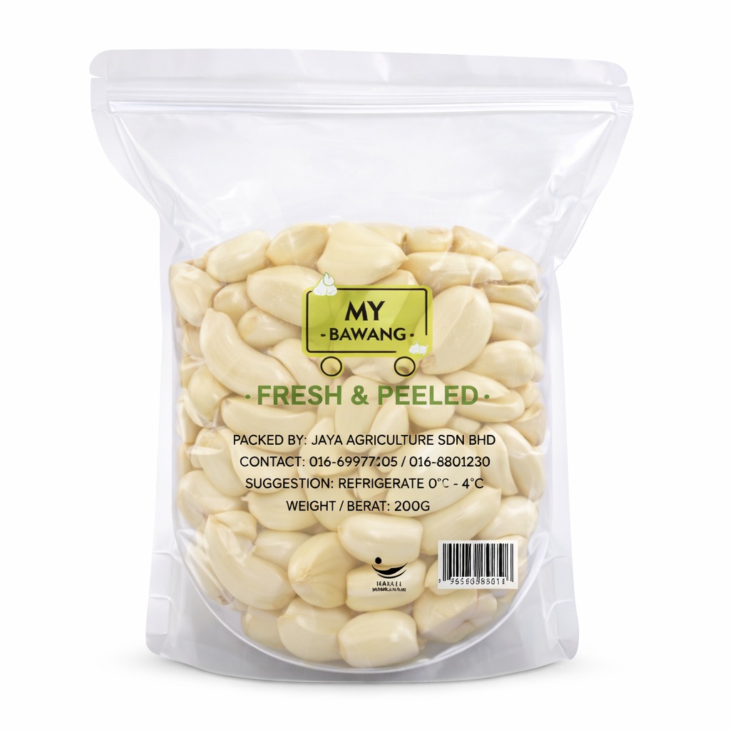 PEELED GARLIC (BAWANG PUTIH) 200G/500G/1KG