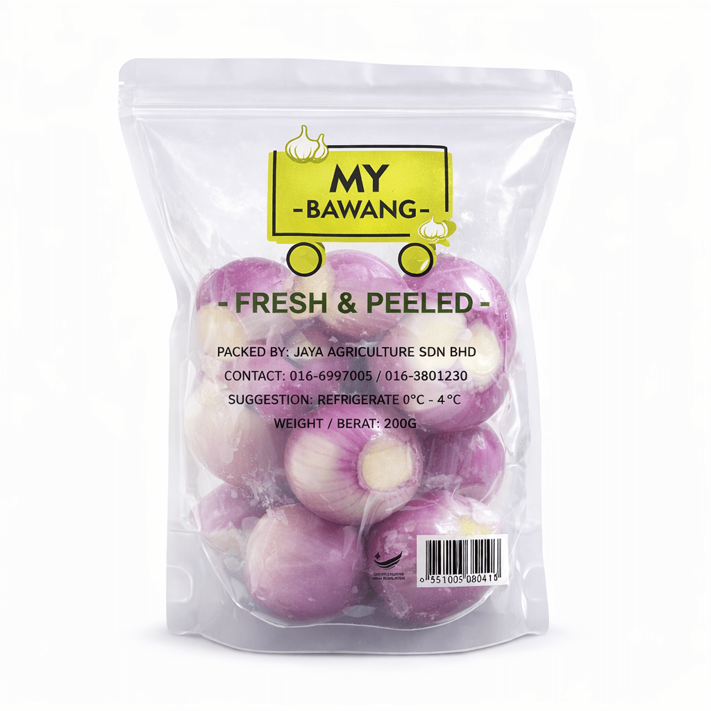 PEELED SHALLOT (BAWANG MERAH KECIL) 200G/500G/1KG